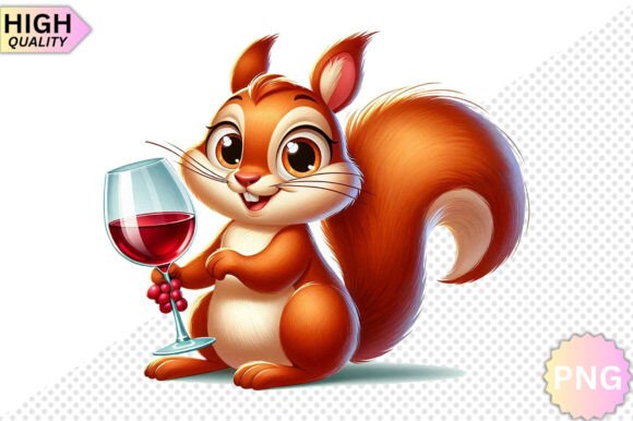 Christmas Squirrel Clipart: Festive Illustrations