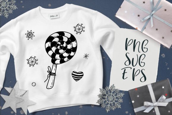 Christmas Sweets SVG, EPS Png Illustrations
