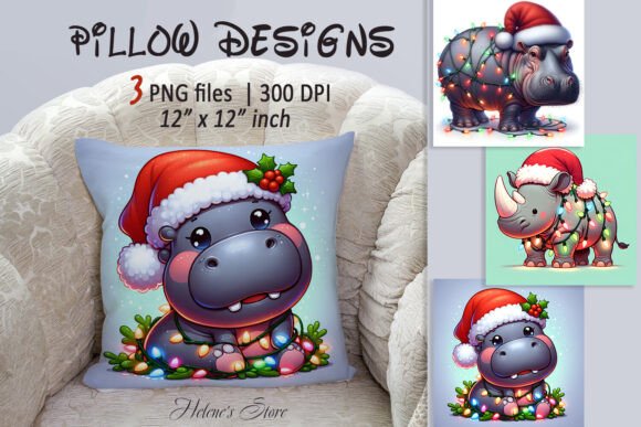 Cute Christmas Animals Pillow Design Set Review