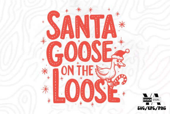 Funny Sarcastic Christmas Goose SVG PNG & Illustrations