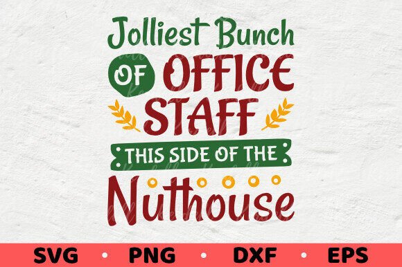 Jolliest Bunch of Office Staff: Festive Illustrations