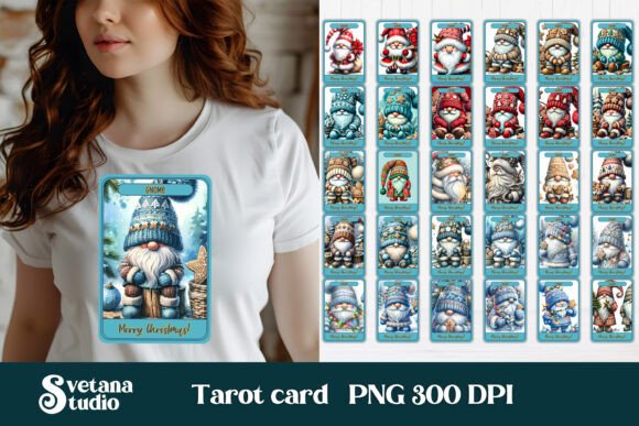 Review: Christmas Gnome Tarot Card PNG Illustrations