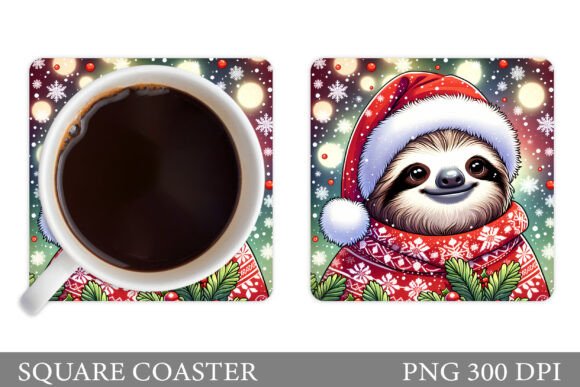 Review: Christmas Sloth Coaster Sublimation for Embroidery