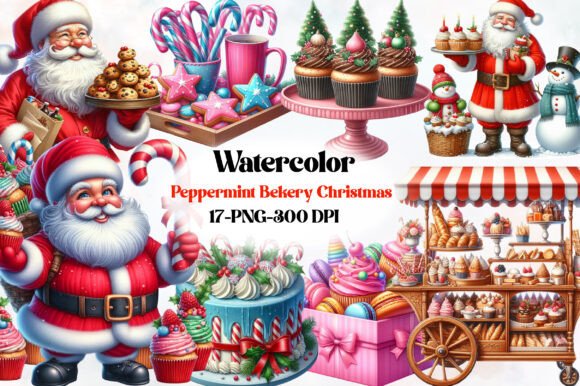 Reviewing Christmas Peppermint Bakery Clipart for Stitch