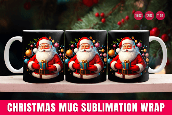 Reviewing Christmas Sublimation Mug Wrap Illustrations