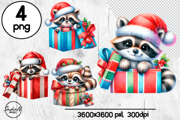 Reviewing Cute Christmas Racoon Clipart for Embroidery