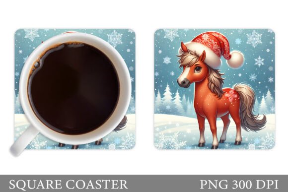 Reviewing the Christmas Horse Coaster Sublimation Design