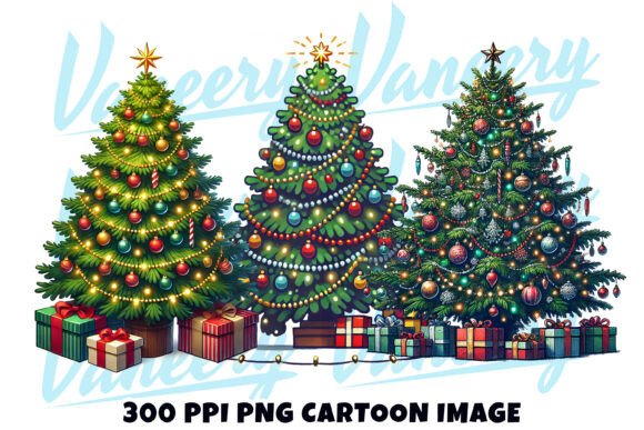 Reviewing the Christmas Tree Cartoon PNG Bundle for Stitchers
