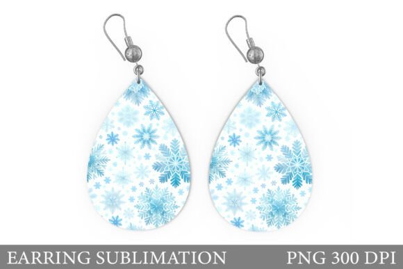 Snowflakes Earring Christmas Illustrations Review