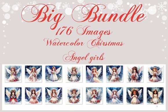 Watercolor Christmas Angel Girls Bundle Review
