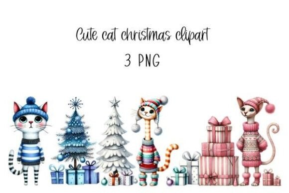 Whimsical Christmas Cat Clip Art V1: A Crafter’s Review